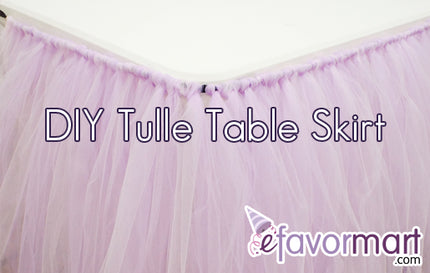 DIY Tulle Table Skirt
