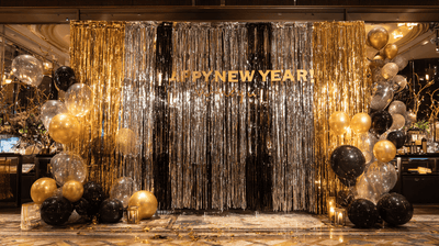 Gatsby Glam New Year’s Eve Photo Backdrops With Classic 1920 Flair