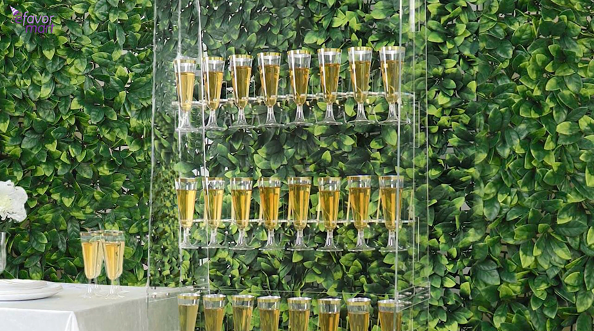 How To Assemble Champagne Glass Wall