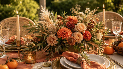 How to Style a Terracotta and Orange Garden Party for Late Summer