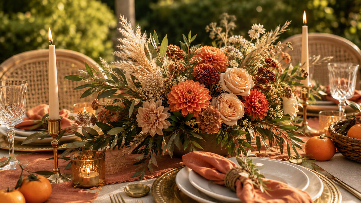 How to Style a Terracotta and Orange Garden Party for Late Summer