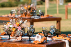 Outdoor rustic table setting