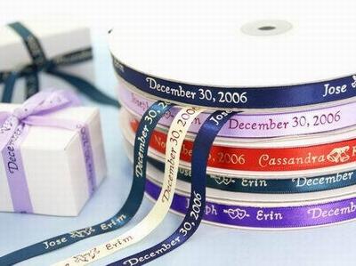 Wedding Planning Ideas Using Personalized Ribbon