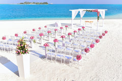 Summer wedding on a beach