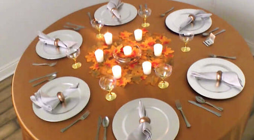 Round Table Autumn Tablesetting | eFavormart