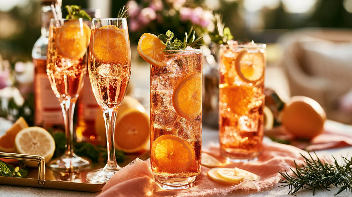How to Set Up an Outdoor Cocktail Bar for a Summer Spritz Party