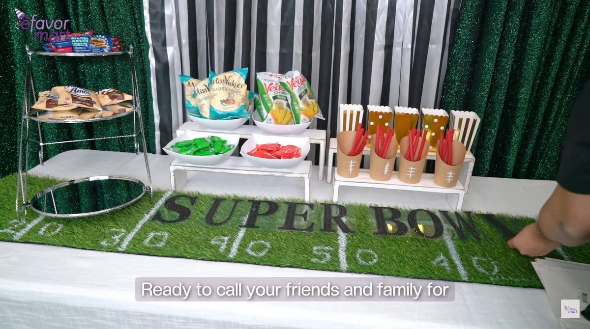 Quick & Simple Super Bowl Party Table Setup