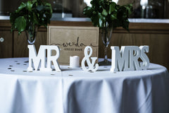 Mr and Mrs marquee