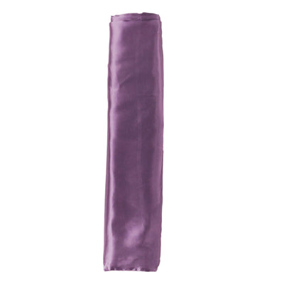 Purple satin fabric roll for sewing and crafts