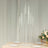 Modern glass candle holder centerpiece with multiple clear tubes.