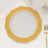 Elegant gold rimmed plate on a white background
