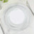 Elegant white decorative plate with intricate spiral design.