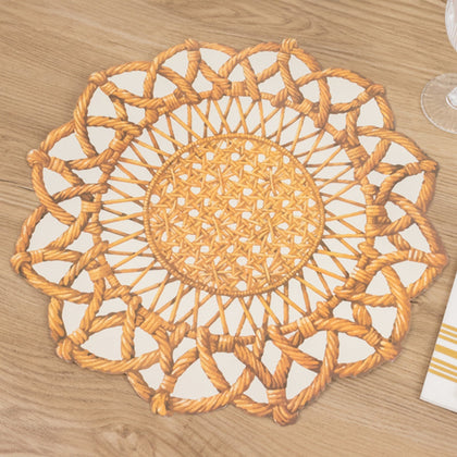 10-Pack Disposable Table Placemats 16" Brown