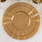 Elegant brown plates stacked together for stylish table settings.
