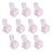 Set of 10 pink chair covers for events and parties
