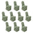 Set of 10 olive green chair covers for event decor