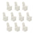 Set of 10 white chair covers for events and weddings