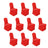 Set of 10 red chair covers for events and parties
