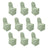 Set of 10 green chair covers for events and celebrations