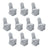 Set of 10 gray chair covers for events and parties