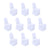 Set of 10 white chair covers for events or home decor
