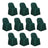 Set of 10 green chair covers for events and parties