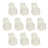 Set of 10 white chair covers for event decoration