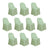 Set of 10 light green chair covers for events and parties