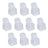 Set of 10 white chair covers for events and parties