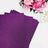 Purple glitter cardstock sheets with floral arrangement