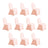 Set of 10 pink chair covers for weddings and events
