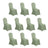 Set of 10 pale green chair covers for events and parties