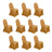 Set of 10 gold chair covers for events and parties