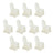 Set of 10 white chair covers for events and weddings