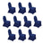 Set of 10 navy blue chair covers for events or dining chairs