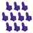 Set of 10 purple chair covers for events or celebrations
