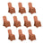 Set of 10 terracotta chair covers for events and parties