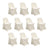 Set of 10 cream chair covers for events and decorations #whtbkgd