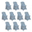 Set of 10 light blue chair covers for events #whtbkgd