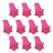 Set of 10 pink chair covers for events or parties #whtbkgd