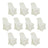 Set of 10 white chair covers for events and parties #whtbkgd