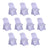 Set of 10 white chair covers for events and parties #whtbkgd