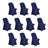 Set of 10 navy blue stretch chair covers for events or weddings #whtbkgd