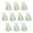 Set of 10 white stretch chair covers for events and parties #whtbkgd