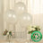 Biodegradable white balloons with eco-friendly label