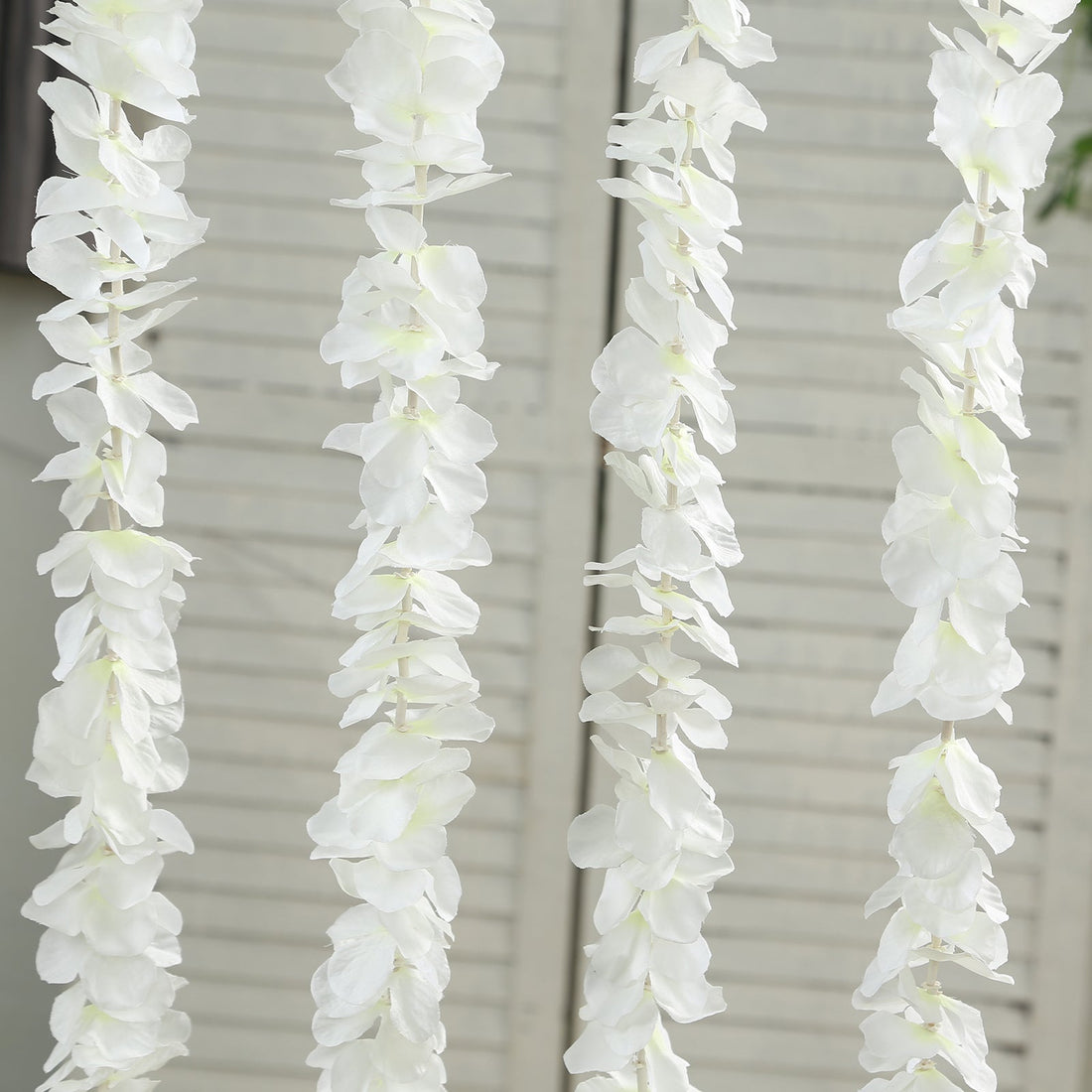 White Wisteria Vines 6.5ft Flower Garlands