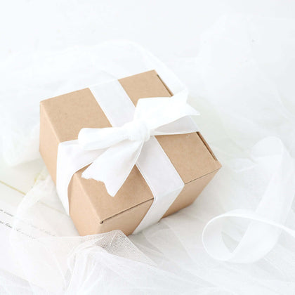 White Velvet Single Faced Ribbon Spool, DIY Craft Supplies, Velvet and Nylon Ribbon Roll 10 Yards 1"