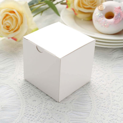 100 Pack Easy DIY White Party Or Shower Favor Candy Gift Boxes 3"