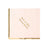 Pink wedding invitation with gold embossed text "Beth & Kyle Forever & Ever"