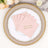 Pink napkins with "Beth & Tyler Forever & Ever" text on a decorative plate.